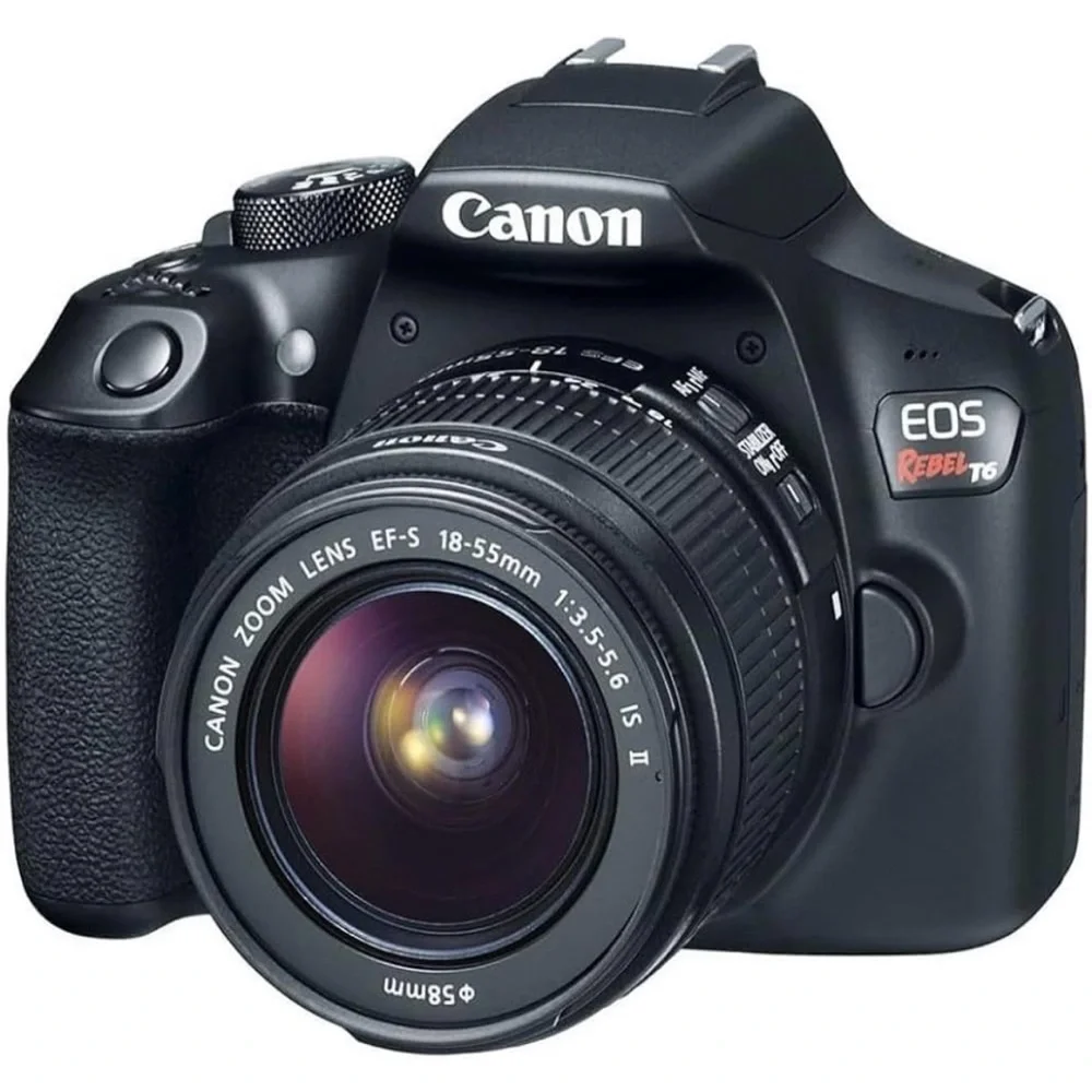 Canon Digital Camera with Interchangeable Lenses and LCD Screen with strap & bag